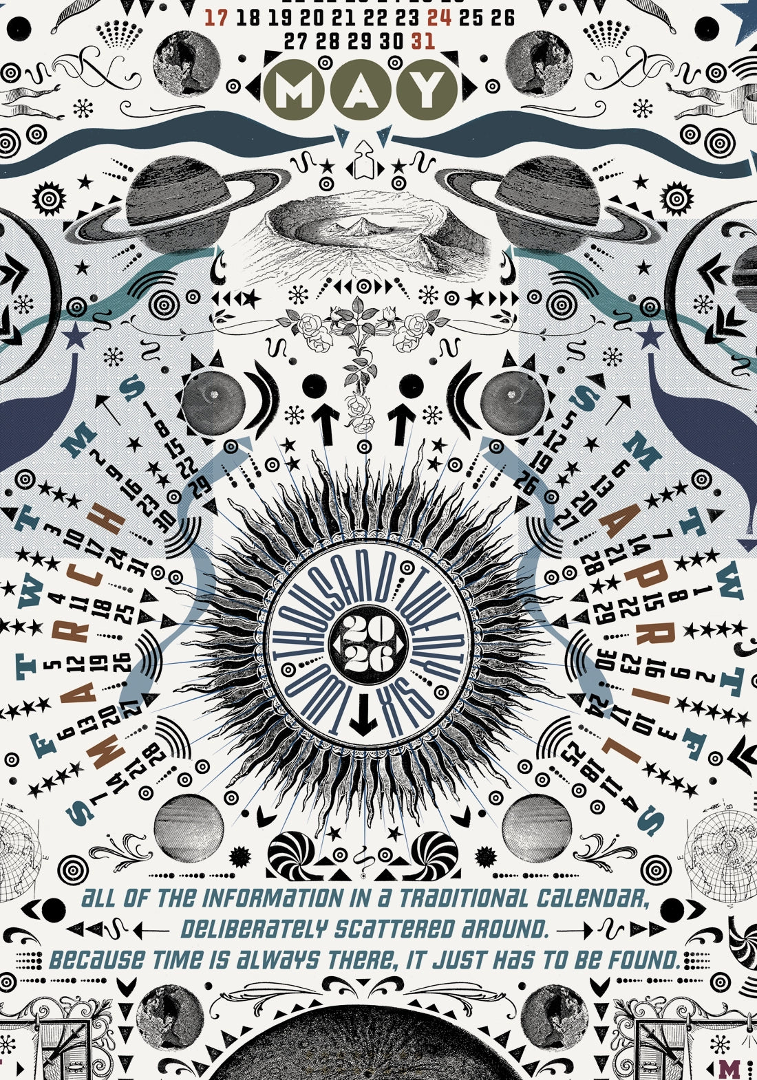 Uncalendar 2026 White / Print