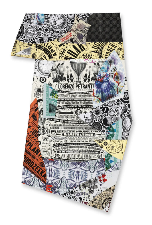 Handmade irregular collage