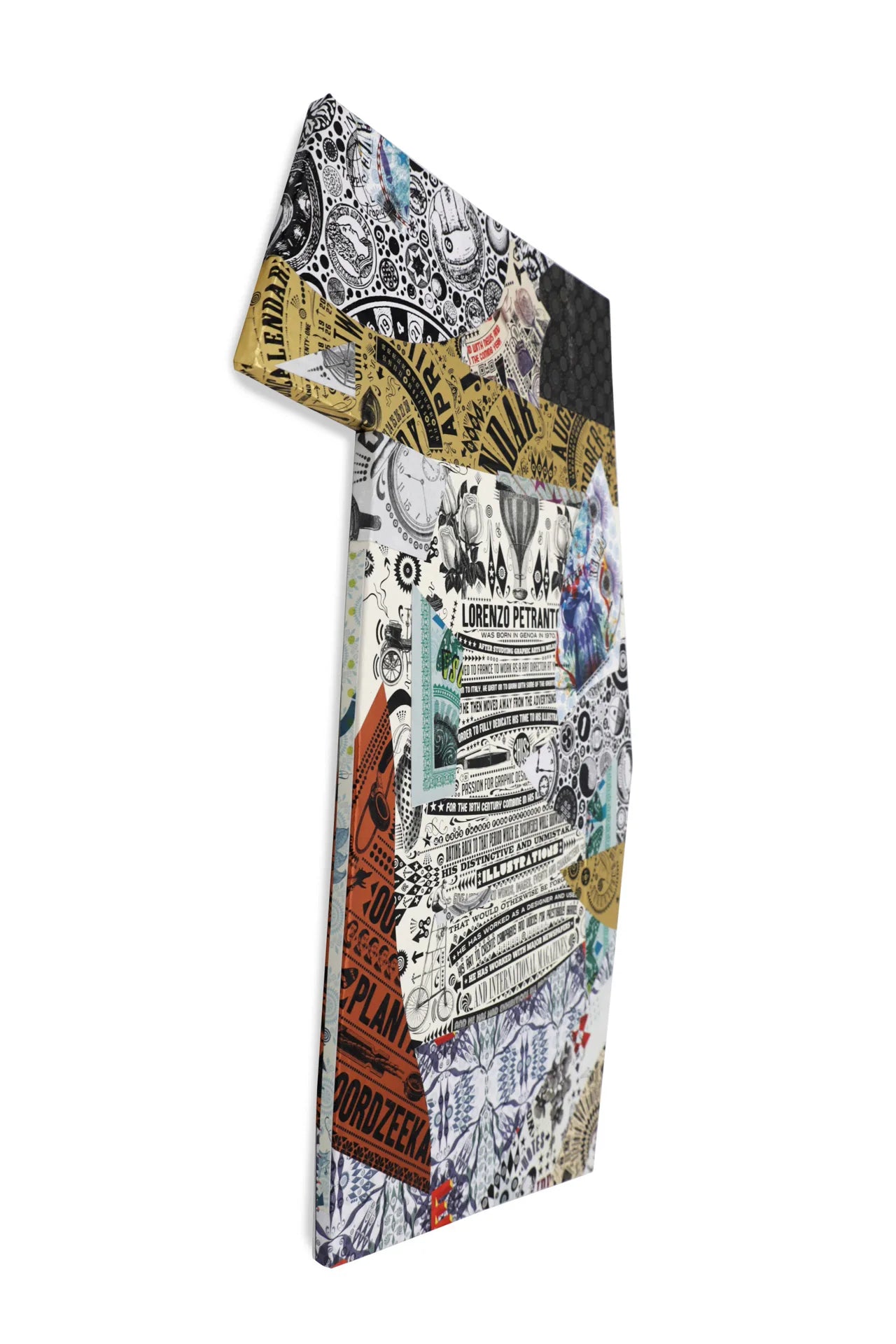 Handmade irregular collage