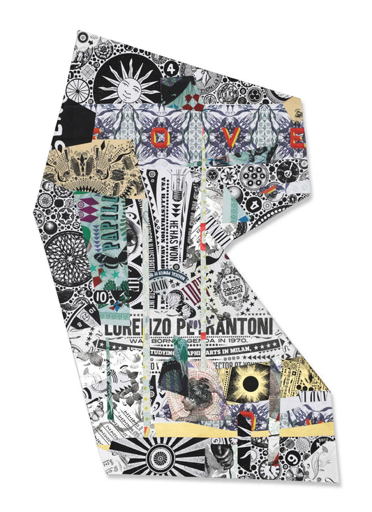 Handmade irregular collage